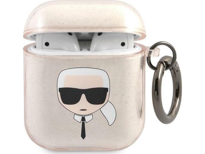 Karl Lagerfeld Tasche Karl Lagerfeld Kla2ukhgd Apple Airpods Hülle Gold/Gold Glitter Karl`S Head
