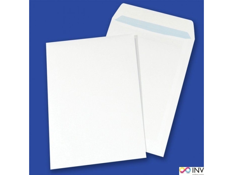 Nc Envelopes Konvolut B5 Sk (176X250) Hvid 90G Blå Overtryk 25Stk