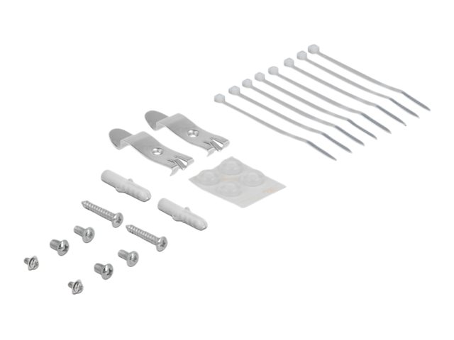 Delock - Sort Slutsten-Patchpanel - Vægmonterbar, Din-Skinnemonterbar - Grå - 8 Porte