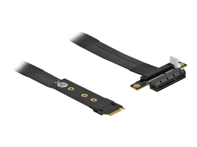 Delock M.2 Key M Zu Pcie X4 Nvme Adapter Mit 20 Cm Kabel, M.2, Pcie, Schwarz, 0,2 M, China, Sata