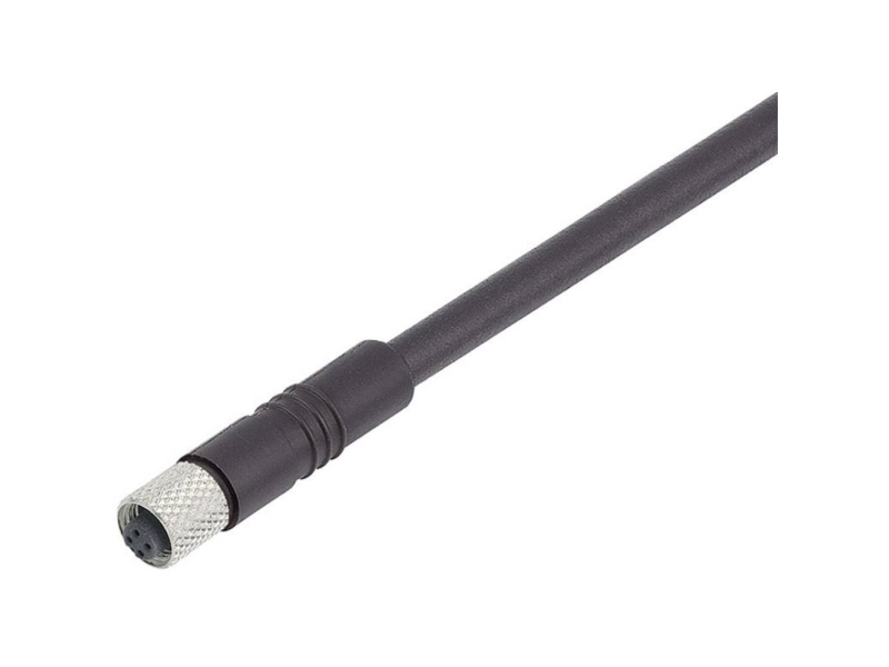 Binder 79-3102-35-03 Sensor-, aktuator-stik, M5 Tilslutning, lige 5.00 m Pol-tal (RJ): 3 1 stk