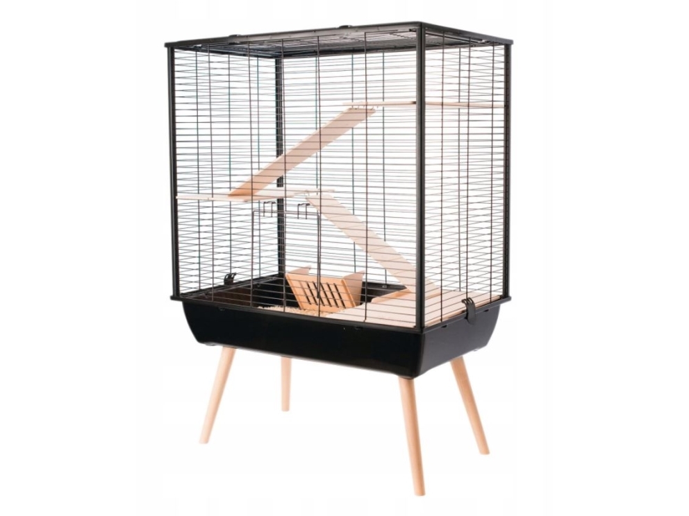 Zolux Käfig Für Große Nager Und Kleine Säugetiere Neo Cosy H80 Schwarz