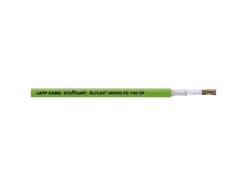 LAPP ÖLFLEX® SERVO FD 798 CP Enkoderkabel 8 x 0,34 mm² + 4 x 0,50 mm² Grøn 36910/500 500 m