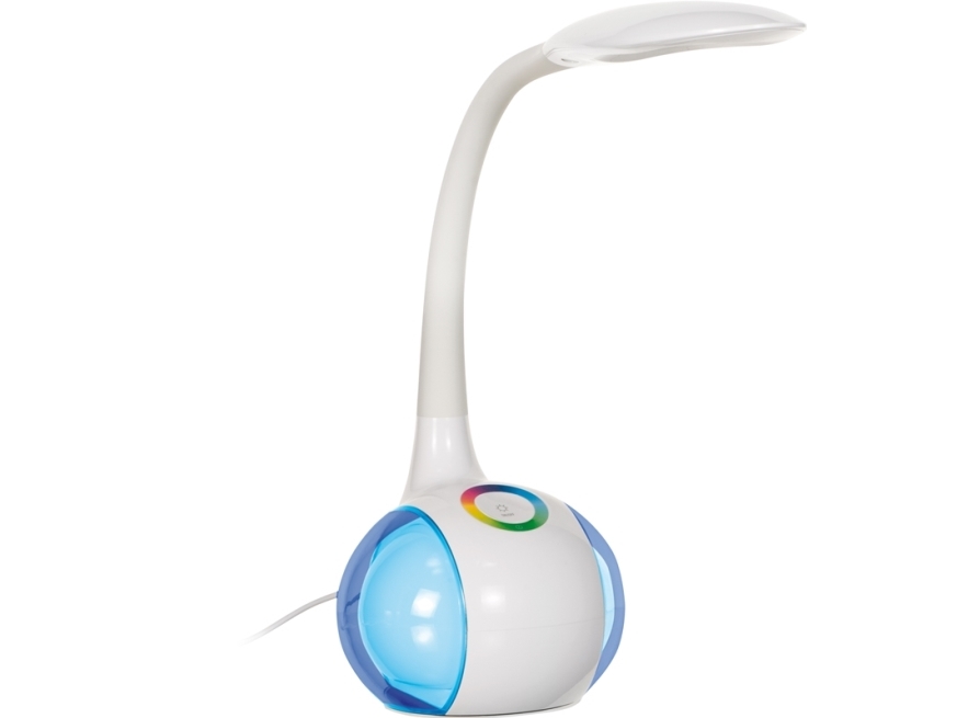 Activejet Aje-Rainbow Rgb Led Schreibtischlampe, Weiß, Kunststoff, Schlafzimmer, Kinderzimmer, Modern, Ce, Rohs, Iso 9001, Iso 14001, Nicht Austausch