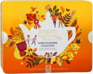 English Tea Sho A set of Super Goodness Collection teas in a decorative tin of 36 pcs. 61.5 g
