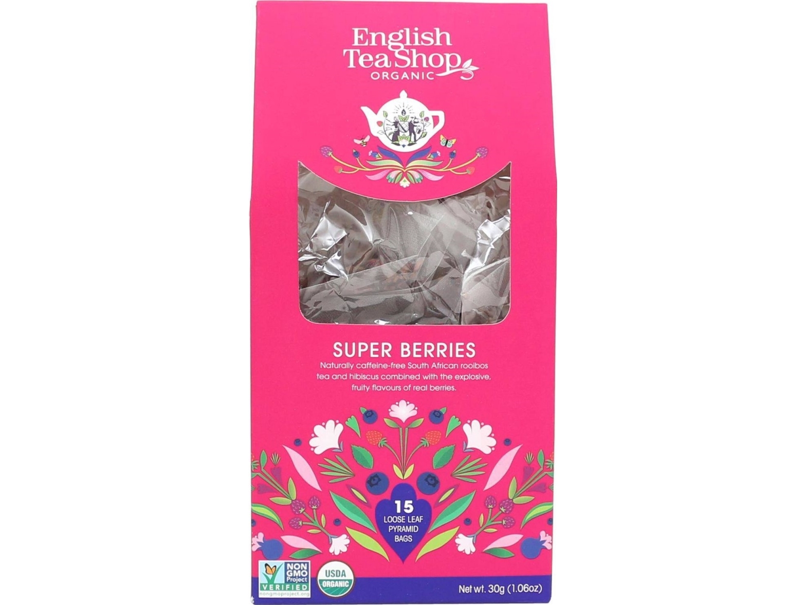 English Tea Shop Super Berries Tee 15 Pyramidenbeutel
