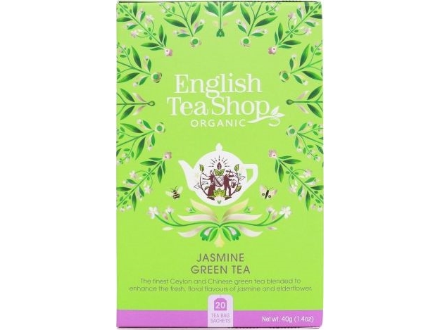 English Tea Sho Jasmine grönt te (20x2) BIO 40 g | Catering - Drycker - The | GameStuff