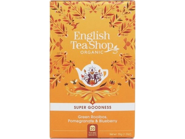 English Tea Sho Green Tea with Rooibos, Pomegranate and Blueberry (20x1.75) BIO 35 g | Catering - Drycker - The | GameStuff