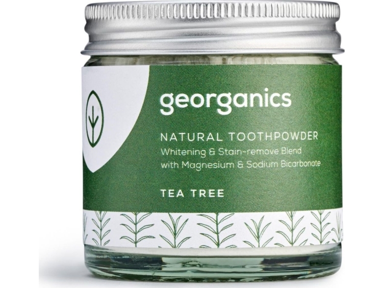 Georganics Georganics, hampaiden puhdistusjauhe, teepuu, 60 ml