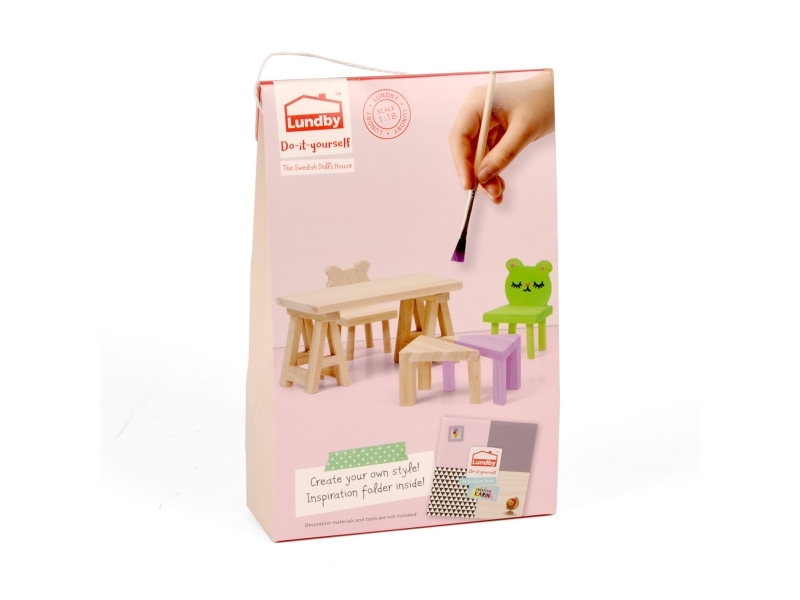Lundby Bastelset Tisch+Stühle