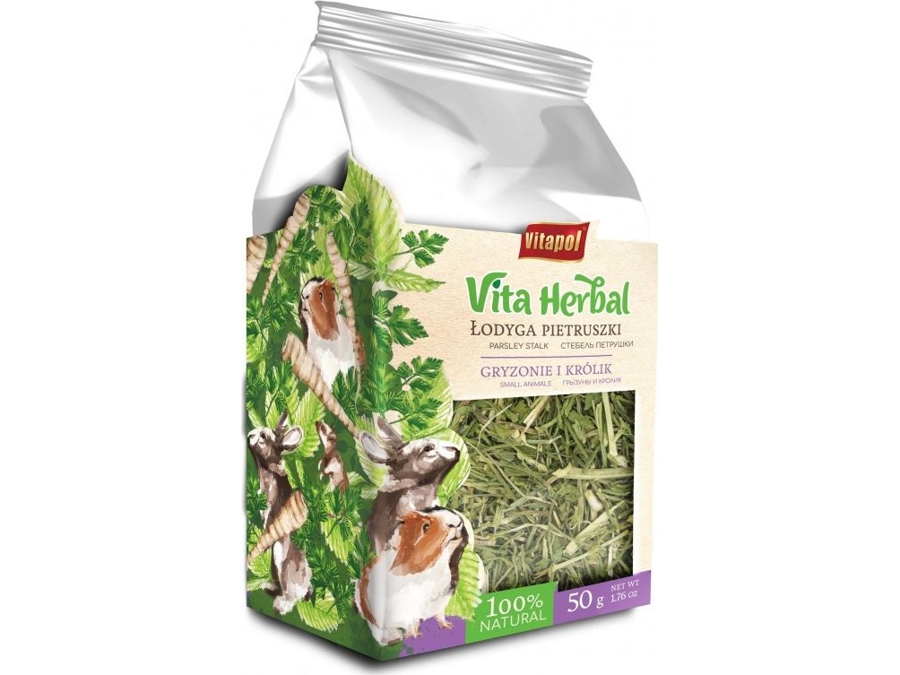 Vita Herbal jyrsijöille ja kaneille, persiljan varsi, 50g, 4kpl/disp