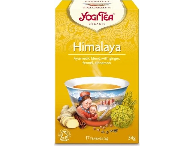 Himalaya krydret te, Yogi Tea, økologisk, 17 pakker