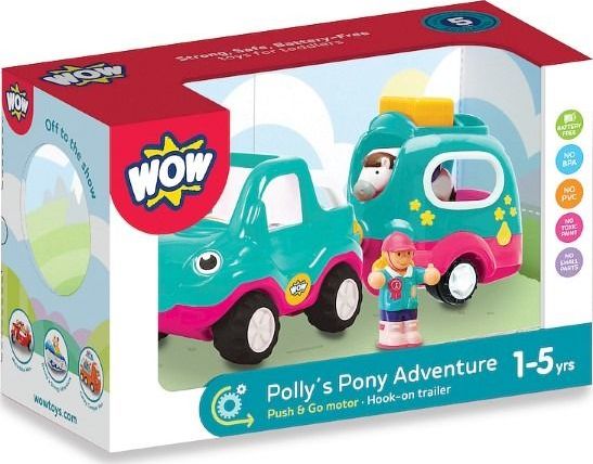 Smily Play Polly-Bil Med Ponytrailer