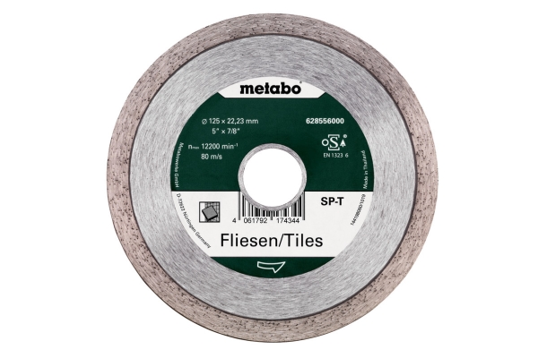 Metabo 628556000, Natursten, Kakel, 12,5 cm, 2,22 cm, 12200 RPM, Metabo, 1 styck | Elverktyg - Sågblad - Diamantblad | GameStuff