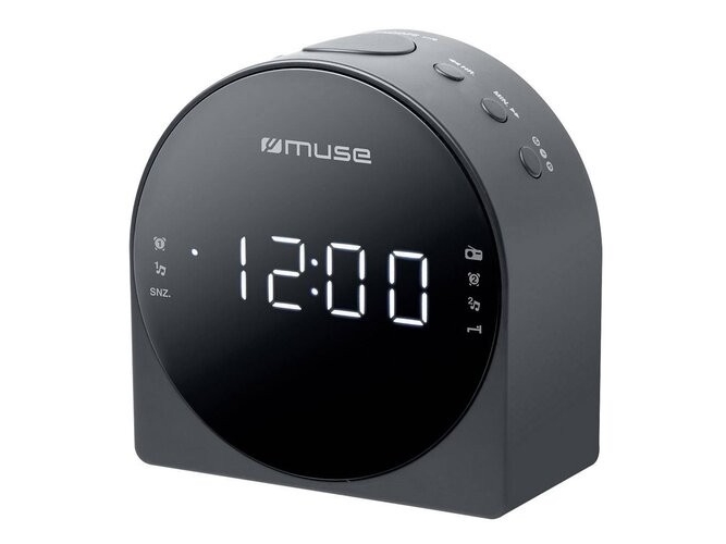 Muse M-185 Cr, Ur, Digital, Fm, Mw, Led, 2,29 Cm (0.9"), Hvid