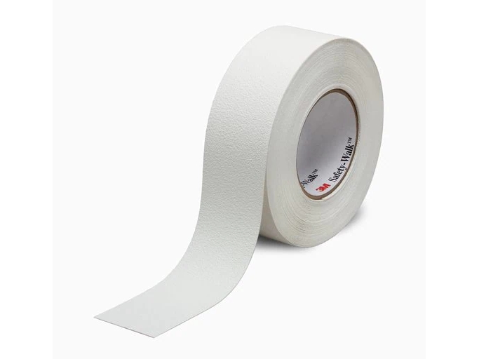 3M Slip-Resistant Fine Resilient Tapes & Treads 280, Hvid, Beskyttelse, Vinyl, 18,3 M, 25 Mm