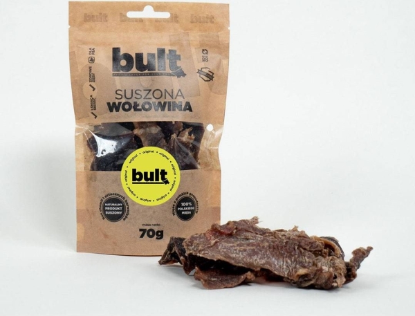 Bult Bult Eco Hundeleckerli Getrocknetes Rindfleisch 70 G