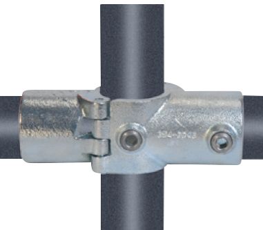 galv. cross - Rörklämmor cross med 2 uttag 26,9 mm x 3/4 | VVS Artiklar - Vattenförsörjning - Ärmar klämmor & fläns | GameStuff