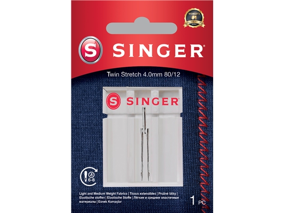 Singer Twin Stretch Needle Dekorative 4.0 80/12 1Pk