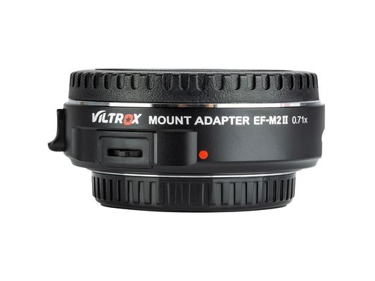 VILTROX EF-M2 II, Canon EF, M4/3, 6,7 cm, Sort, Sølv, 0,71x, 118 g