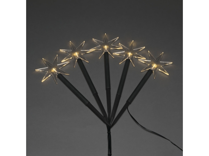 Konstsmide 4468-100, Ljusdekoration, figur, Svart, Transparent, Plast, IP44, LED, 1,5 W