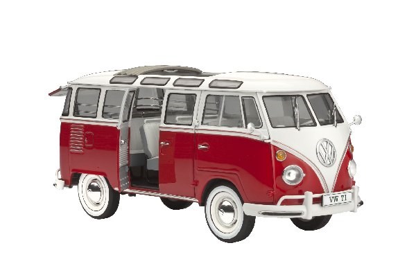 Revell Vw T1 Samba Bus, Busmodell, Montagesatz, 1:24, Vw T1 Samba Bus, Beide Geschlechter, Kunststoff