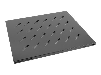 Lanberg - Hylla för rack - RAL 9004, svart - 1U - 19 | Datorer & Surfplattor - Rackkabinetter - Tillbehör | GameStuff