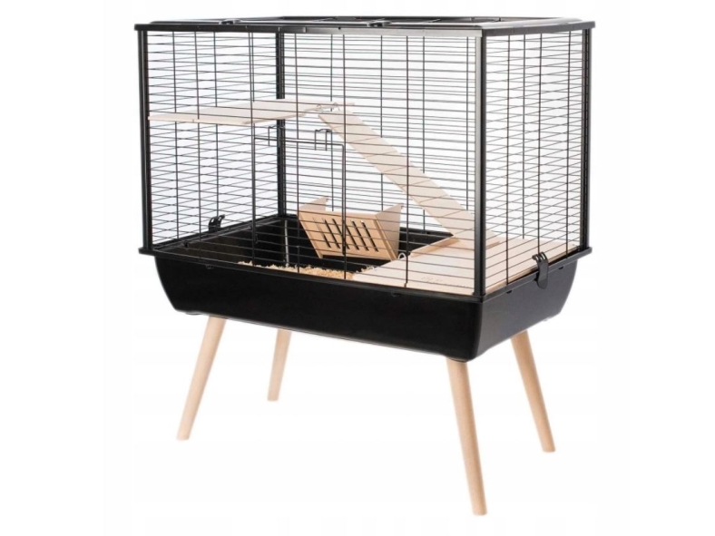 Zolux Käfig Neo Muki Große Nager H58, Schwarz