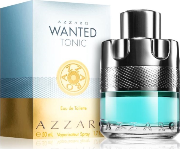 Azzaro Wanted Tonic Eau De Toilette For Men 50Ml Spray Bottle