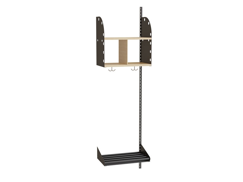 Lasten vaatekaappi Adde Combination B, päällysrakenne, leveys 750 mm 3 paikkaa