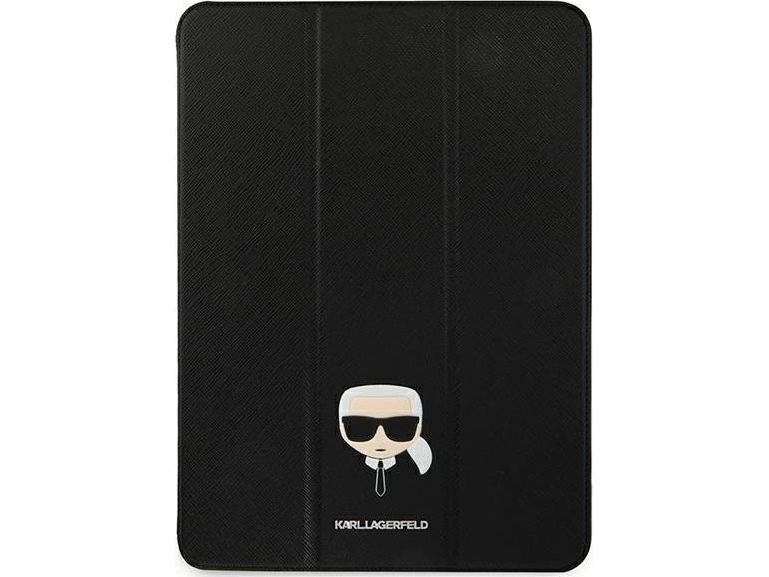Tablet-Etui Karl Lagerfeld Karl Lagerfeld Klfc11okhk Til Ipad 11" Pro 2021 Book Cover Sort/Sort Saffiano Karl Head