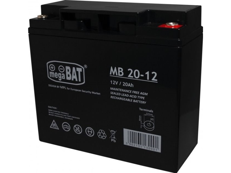 Mpl Power Akumulator Vrla Mb 20 12 180/75/166mm