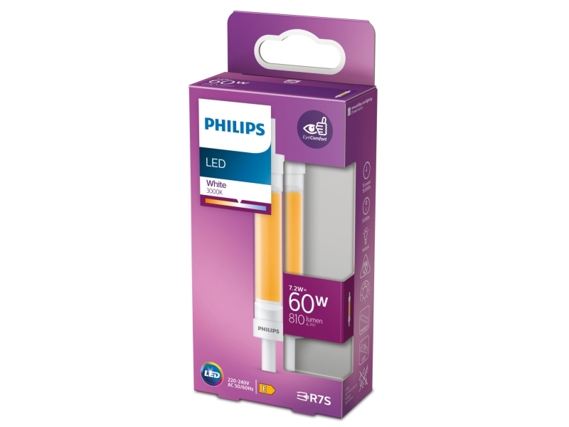 Philips Philips Spot, 7.2 W, 60 W, R7s, 810 lm, 15000 h, White | Ljuskällor - LED | GameStuff