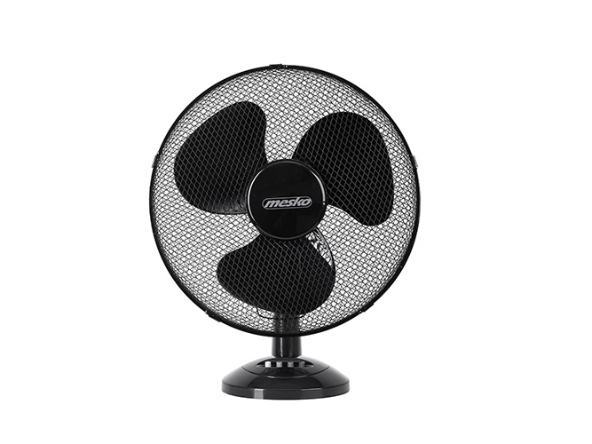 Mesko Home MS 7308, Kotitaloustuuletin lavoilla, Musta, Taulukko, 23 cm, 90°, Painikkeet