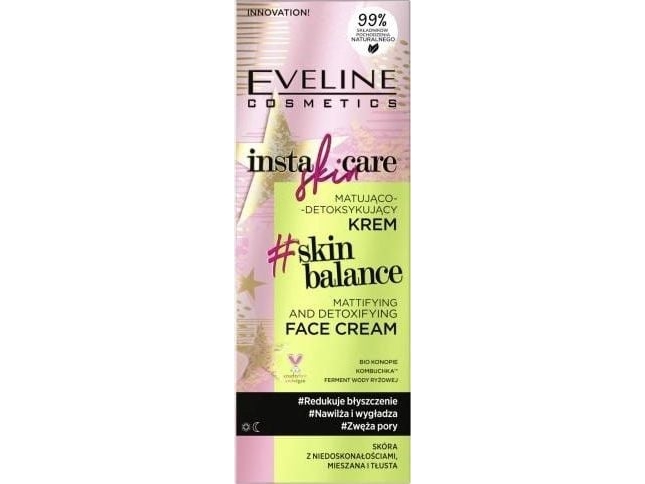 Eveline Insta Skin Care Skin Balance Mattifying And Detoxifying Face Cream 50 Ml