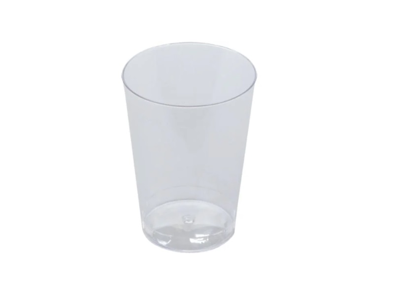 Plastglas 10 cl Ø55x75 mm PS klar - (40 stk./pose)