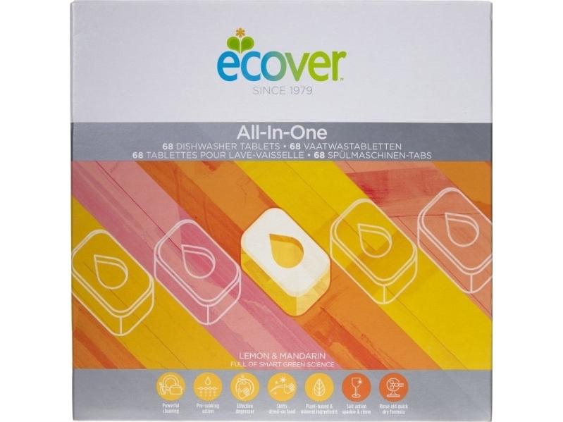 Ecover Ecover All In One Dishwasher Tablets - 68 Pieces