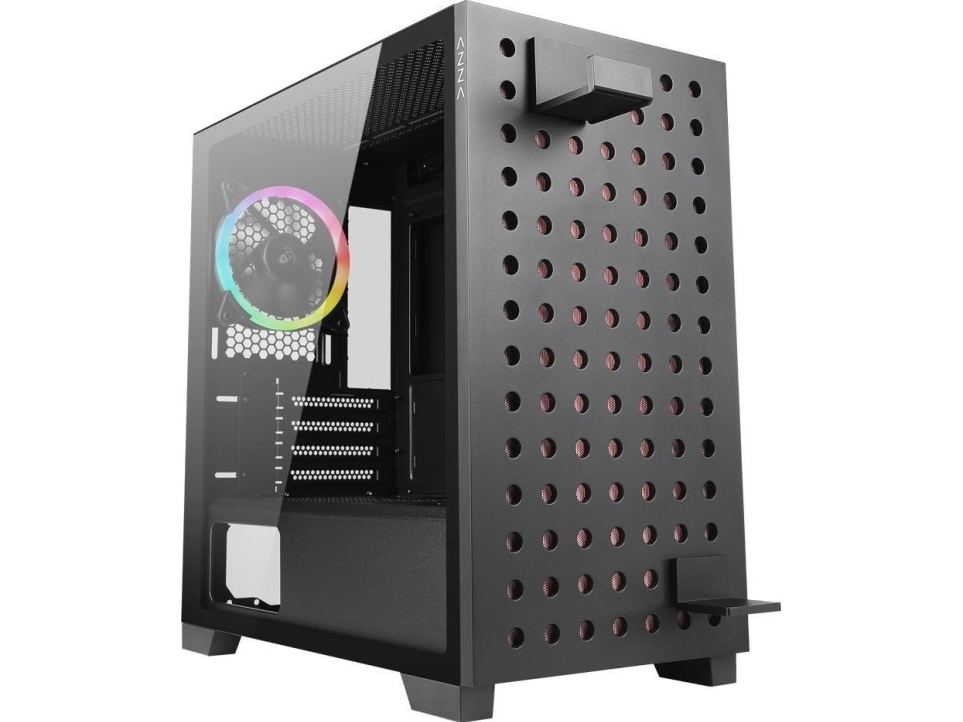 Azza Elise, Tower, Pc, Sort, Itx, Micro Atx, Stål, Hærdet Glas, Flere
