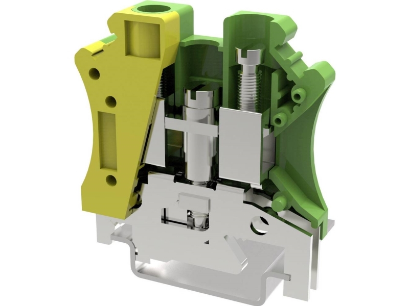 Degson Pc10-Pe-01P-1Y-00Ah-50 Erdungsklemme 10,2 Mm Schrauben Gelb/Grün, 1 Stk