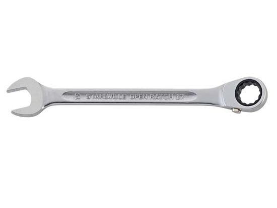 Stahlwille 17, 12 Mm, Chrom, Chrom-Stahllegierung, Chrom, Matte, 15°