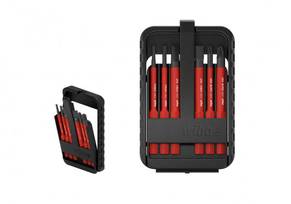 Wiha 43152, 6 Stk, Åbning, 2,2.5,3.5,4,5.5,6.5 Mm, 1X Slimbit Electric Bit (43115), Slotted: 2,0 Mm, Bit Length: 75 Mm * 1X Slimbit Electric Bit...
