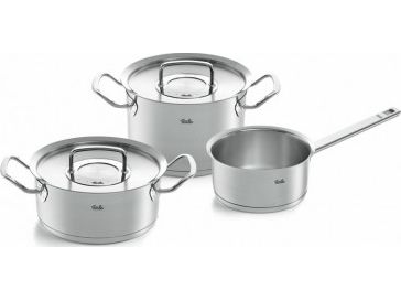 Fissler Set Of 3 Pots With Opc 2 Pan