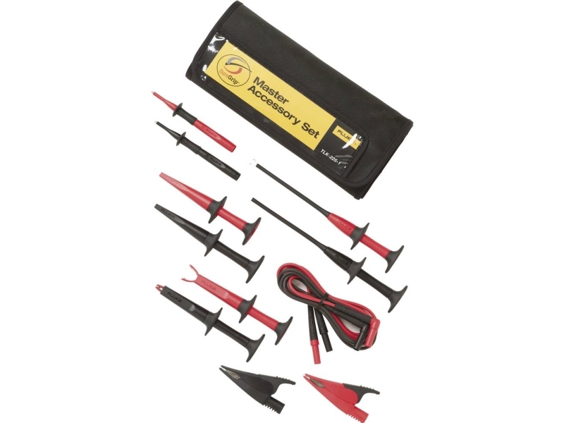 Fluke TLK-225 SureGrip Master Accessory Set, Testkabel, sond och klämma, set, Fluke 1577, 175, 177, 179, 27 II, 28 II Ex, 28 II, 287, 289, 43B, 787, 789, 83V, 87V | EL Artiklar - Kablar och ledningar - Testa och mäta ledningar | GameStuff