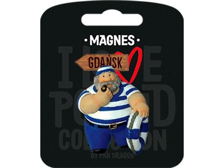 Pan Dragon Magnes I Love Poland Gdańsk Ilp-Mag-E-Gd-37