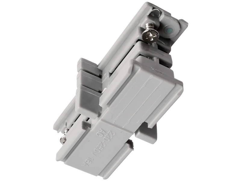 Deko Light 710019 D Line mekaaninen liitin Korkeajännitekiskojärjestelmän komponentit Virtakisko 3-vaiheinen Harmaa