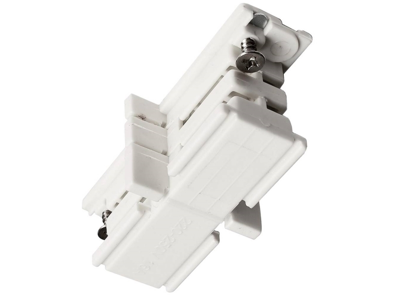 Deko Light 710018 D Line mechanischer Verbinder Højvolt-skinnesystem-komponenter Strømskinne 3-faset Hvid