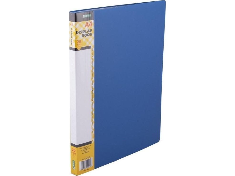 D.RECT erbjudandemapp 20 fickor blå | Arkivering - Elastikmappar & Chartekker - Övriga | GameStuff