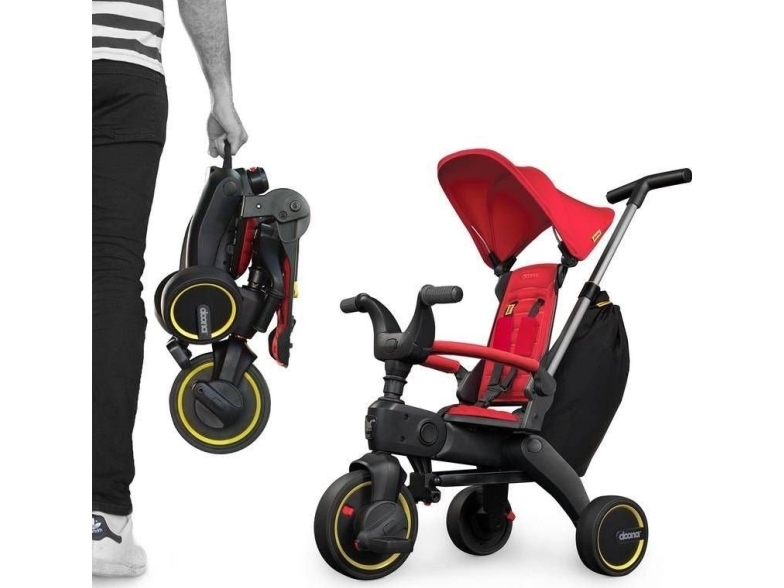 Doona Liki S1 5in1 Sulankstomas triratukas dviratukas - Raudonas