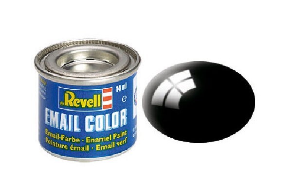 Enamel 14 ml. black, gloss | Cement & Murbruk | GameStuff