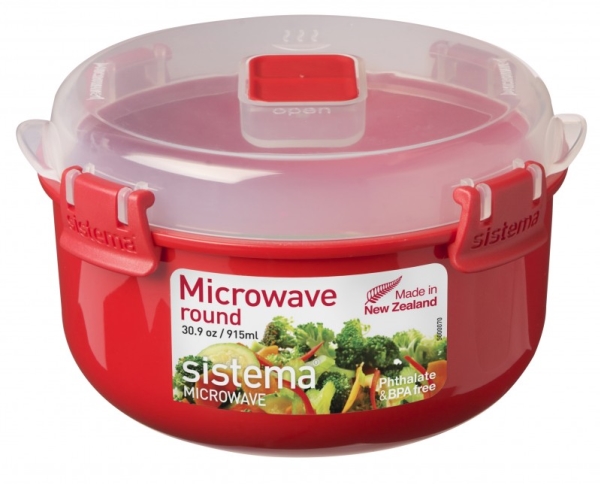 Sistema 915ml Round Microwave Bowl - Køkkenredskaber